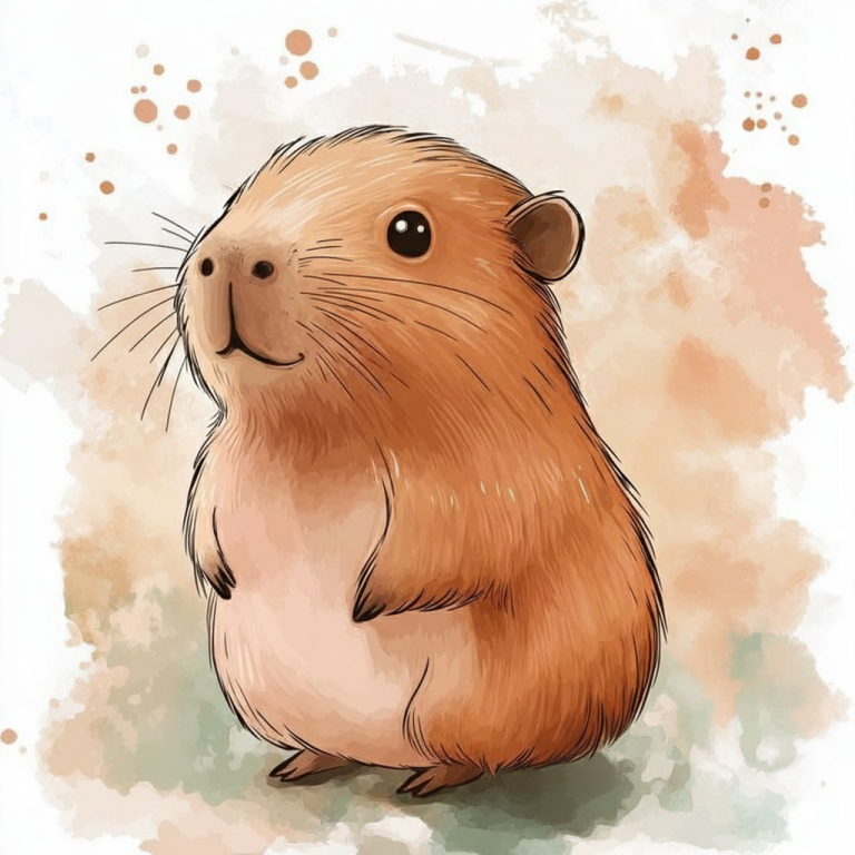 Capibara élményfestés – Márc. 15., 09:00–12:00 - TiaDor Stúdió Debrecen