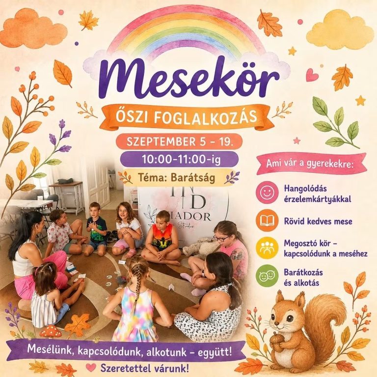 Mesekör élményfestés – Szept 5., 10:00–11:00 - TiaDor Stúdió Debrecen
